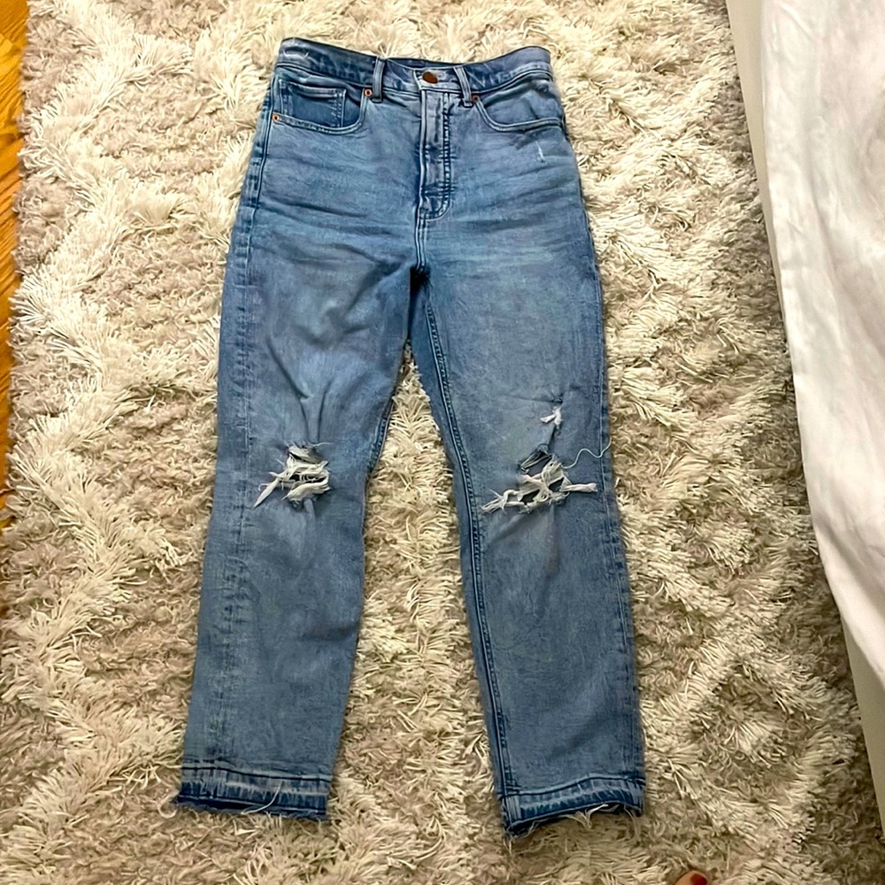 Mom Jeans Super High Rise 4R - Express